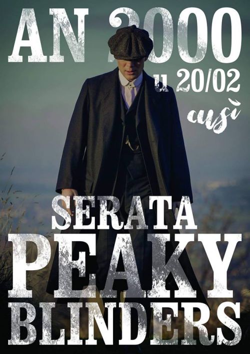 L’associu Cusì v’aspittarà à l’an 2000 pà a serata Peaky Blinders stu marcuri ! Barette, manteddi è