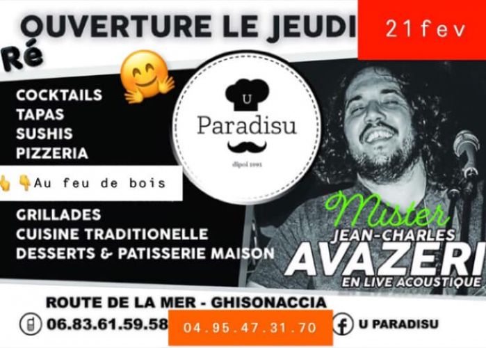 U Paradisu ????Après 2 mois d absence nous revoilà enfin . J.C.A en live acoustique ????????????