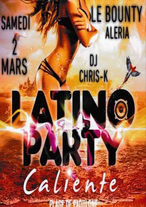 le Bounty aleria vous donne rendez-vous avec DJ CHRIS-K pour une Soirée 100% latino et pas que ….
