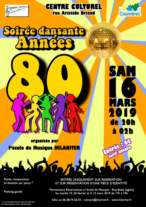 Soirée dansante Années 80