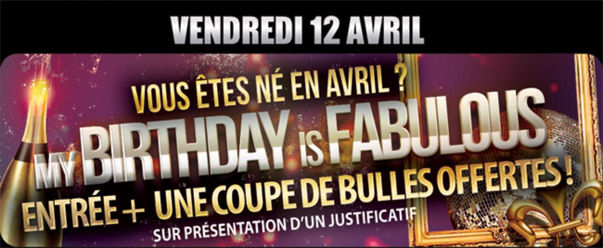 LES ANNIVERSAIRES D’AVRIL