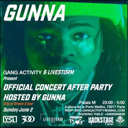 Gunna Officiel After Party Paris