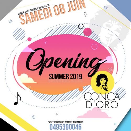 OPENING 2K19 La Conca d’Oro