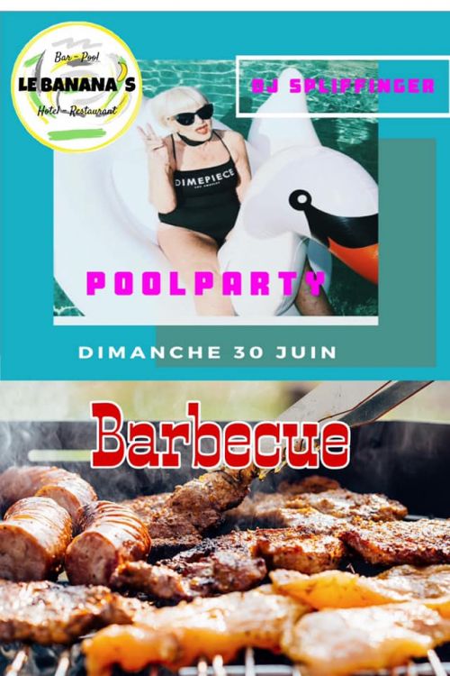 POOL PARTY X SPLIFFINGER · Organisé par Le Banana’s