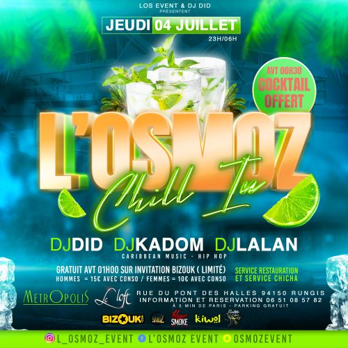 L’OSMOZ  »Chill In »