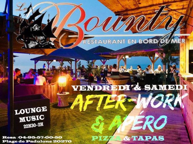 NOUVEAU Chaque Week-end Le Bounty Aleria Restaurant vous attends se weekend pour une soirée apéro lo