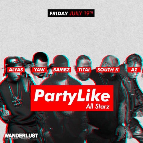 Party Like – HIP HOP party dès 18h @Wanderlust