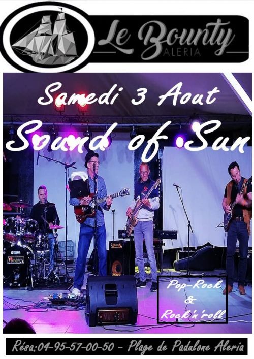 Soiree Avec Le Groupe Sound of Sun au Bounty Aleria