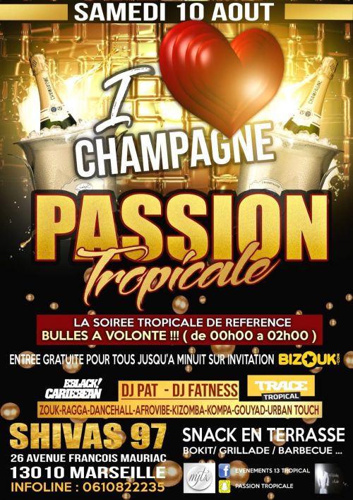 SOIRÉE PASSION TROPICALE : BULLES OFFERTES