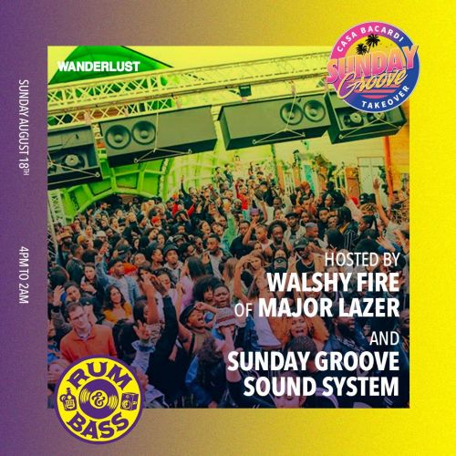 Sunday Groove feat Walshy Fire (Major Lazer) au Wanderlust