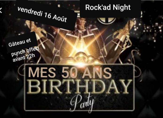 Birthday Party Mes 50 Ans Punch Et Gâteau Offert Avant 22h
