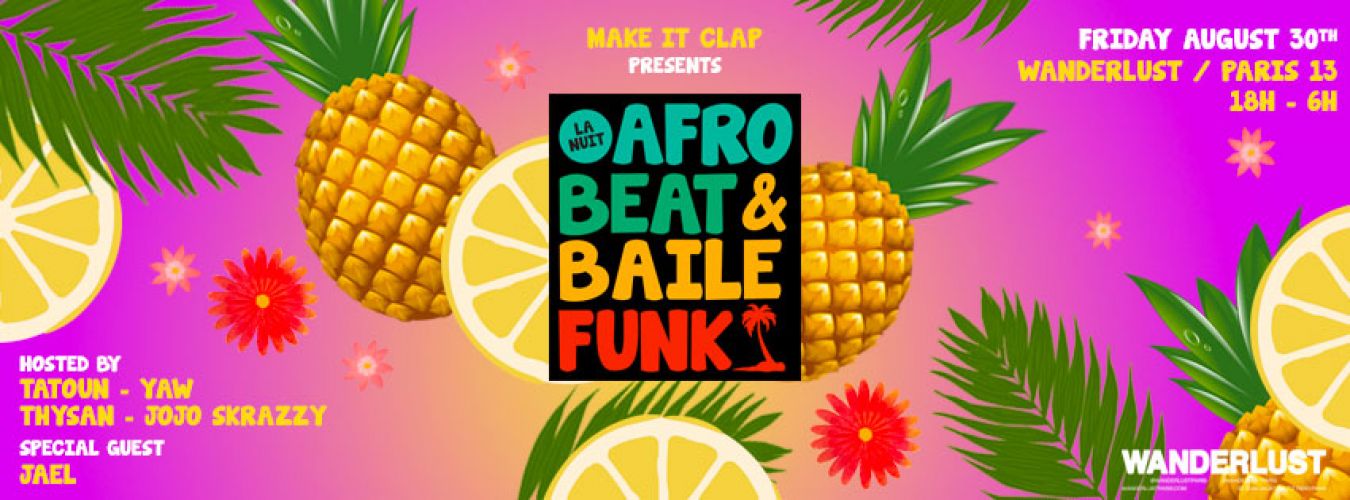 La nuit Afrobeat & Bailé funk feat Jael