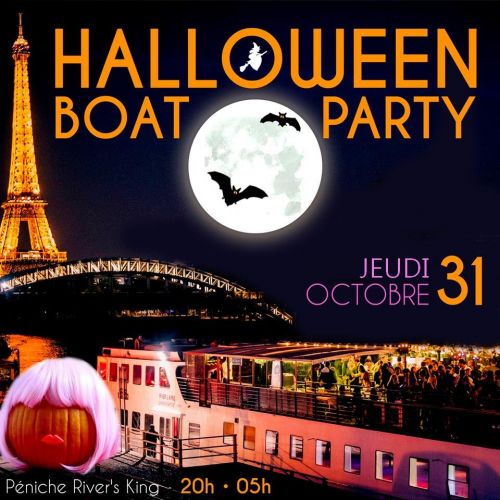 HALLOWEEN BOAT PARTY ! (CROISIÈRE, Open Bar, Terrasse)