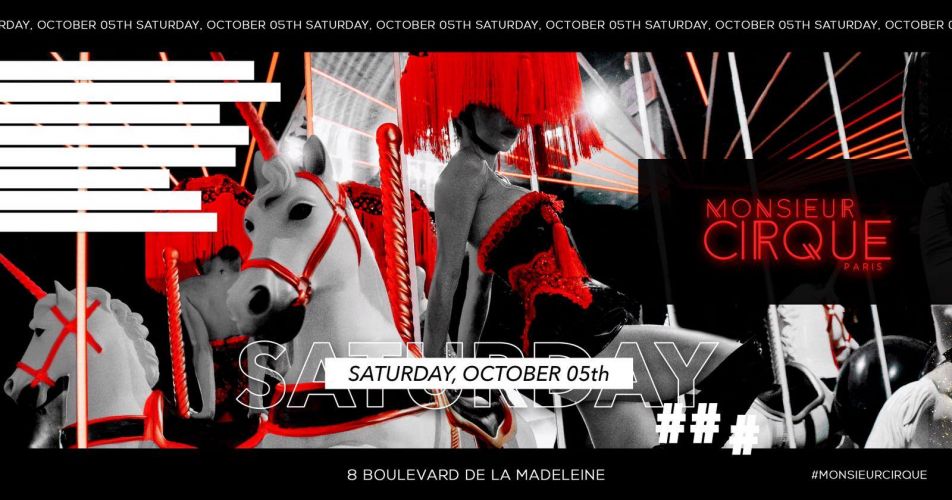 ★Monsieur Cirque – Samedi 05 Octobre ★