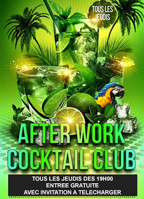 AFTER WORK COCKTAIL CLUB – GRATUIT avec INVITATION