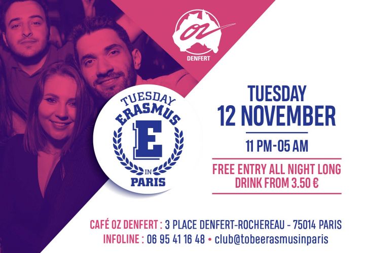 TUESDAY ERASMUS IN PARIS