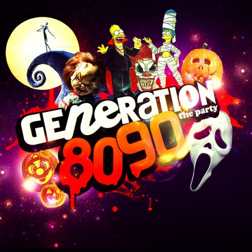 GENERATION 80-90 en mode HALLOWEEN ( INVITATIONS pour 200 FILLES )