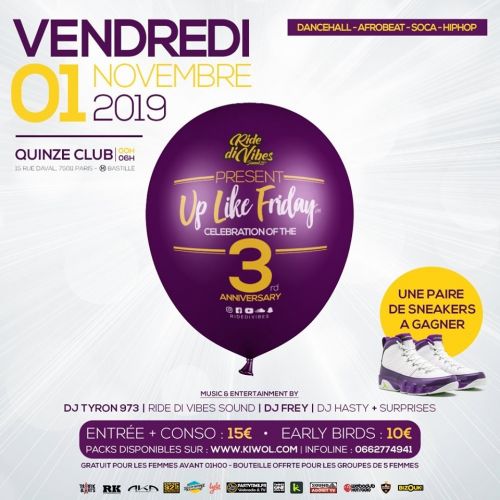 Up Like Friday – 3rd Anniversary