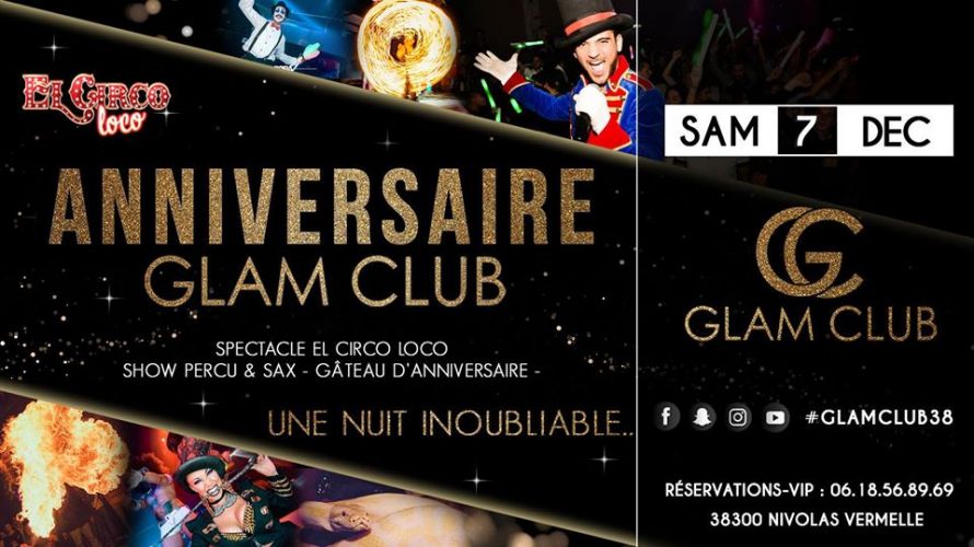 ★★★ ANNIVERSAIRE DU GLAM CLUB  ★★★