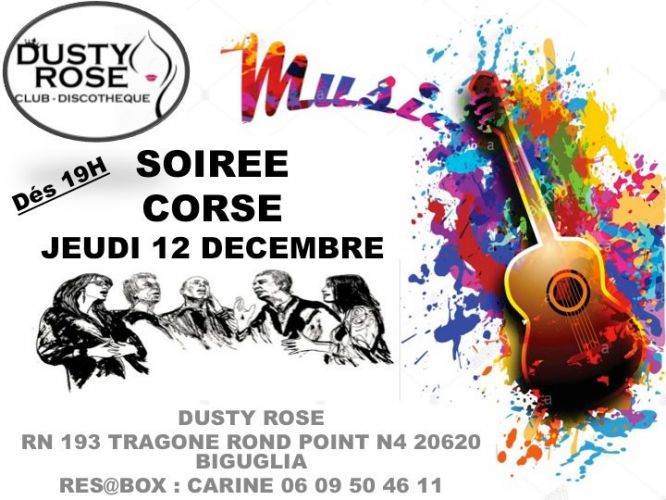 Soirée Corse Apero Nustrale dés 19h Chanteurs