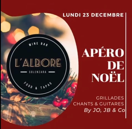 L’Albore Solenzara apero de noel