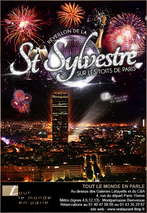 REVEILLON SUR LES TOITS DE PARIS (DINER + SOIREE CLUBBING)