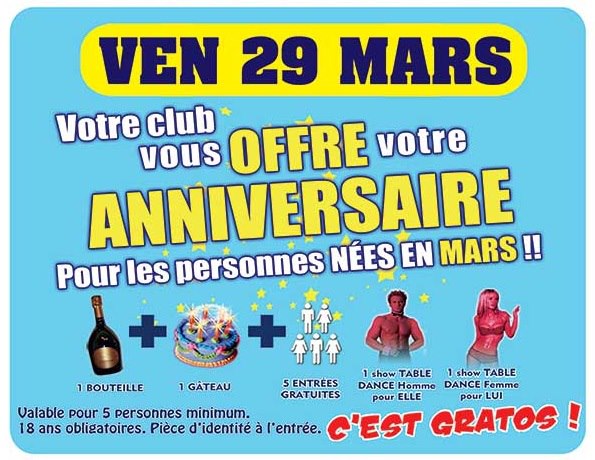 Soirée des anniversaires