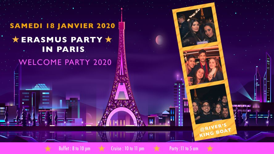Erasmus party in Paris, Welcome Party 2020