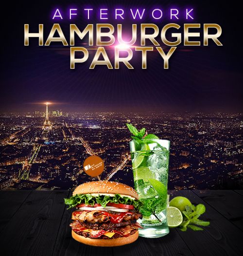 AFTER WORK HAMBURGER PARTY SUR LES TOITS DE PARIS (ROOFTOP / BURGERS / MOJITOS)