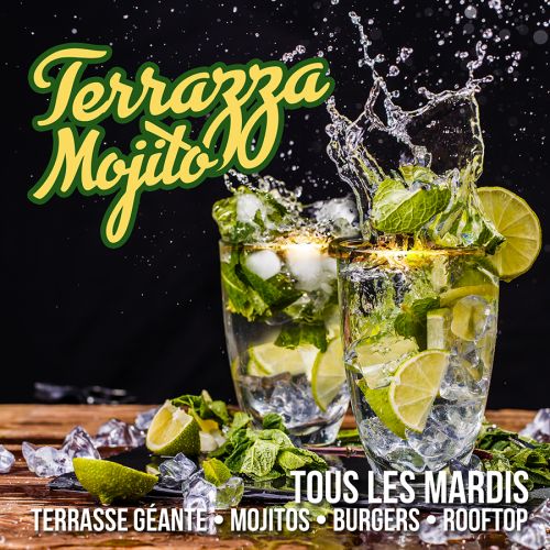 LA TERRAZZA MOJITO SUR LES TOITS DE PARIS (TERRASSE GEANTE / ROOFTOP / MOJITOS / BURGERS / GRATUIT)
