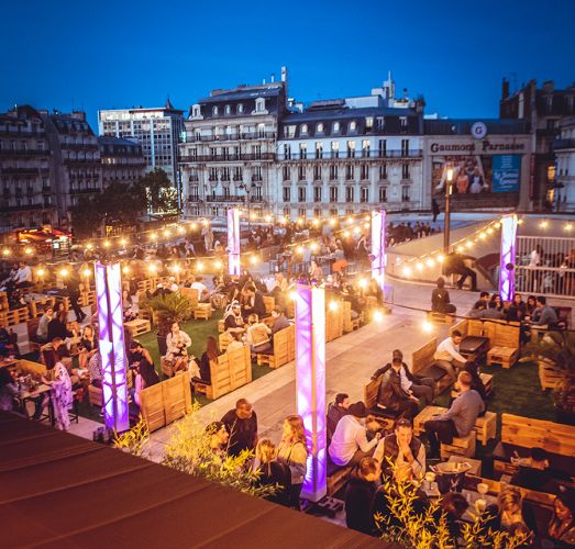 LA TERRAZZA HIP HOP SUR LES TOITS DE PARIS (TERRASSE GEANTE / ROOFTOP / MOJITOS /BURGERS / GRATUIT)