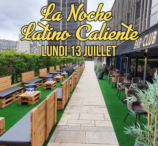 LA NOCHE LATINO CALIENTE SUR LES TOITS DE PARIS (TERRASSE GÉANTE / BARBECUE / ROOFTOP / MOJITOS)