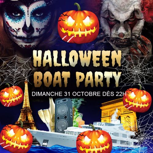 PARIS BOAT HALLOWEEN PARTY 2021 BATEAU CLUB + TERRASSE HANTÉ