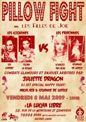 Pillow Fight de Pin-Up à la Lucha Libre !!!