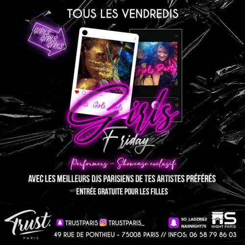 FRIDAY GIRLS – GRATUIT POUR LES FILLES AVEC LE PASS