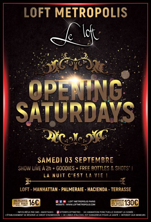 OPENING SATURDAYS