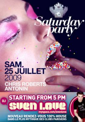 SATURDAY PARTY @ QUEEN <GUEST LIST SAMEDI 15 JUILLET: CHRIS ROBERTS, SVEN LOVE & ANTONIN></noscript>