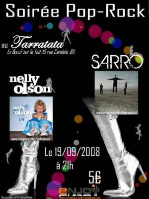 Soirée Pop/Rock – NELLY OLSON et SARRO