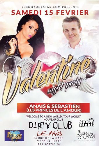 Valentine night party avec Anais et Sebastien des Princes de l Amour