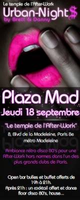 AFTER-WORK @ PLAZA MADELEINE