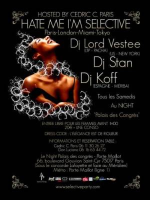 HATE ME I’M SELECTIVE★ BLACK & WHITE PARTY