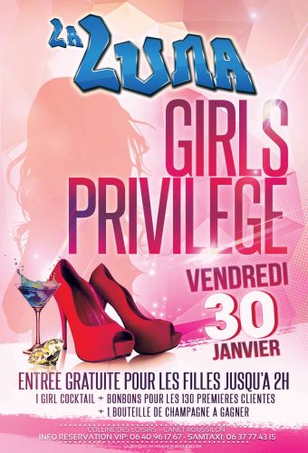 Soirée Girls Privilège @Complexe La Luna