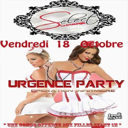 Soirée URGENCE & INFIRMIÈRES * By * Dj’s Résidents << Dj Chris-B ></noscript>>