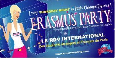 Fiesta Erasmus Party in Paris Elysées
