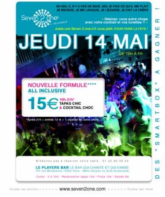 Seven 2 one All inclusive @ Player’s Bar