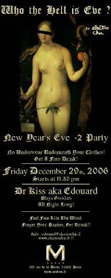 WHO THE HELL IS EVE? by Electrochic/NO UNDERWEAR=FREE DRINK