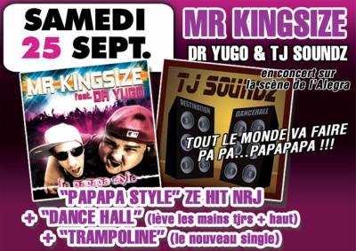 MISTER KINGSIZE EN CONCERT.