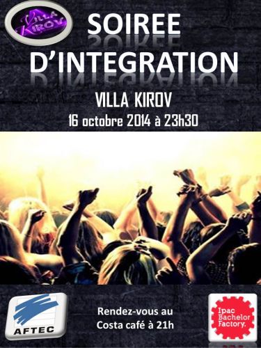 Soirée d’intégration à la Villa Kirov