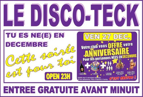 Soirée des anniversaires