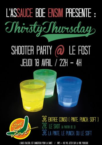 Thirsty Thursday By l’assauce BDE ENSIM